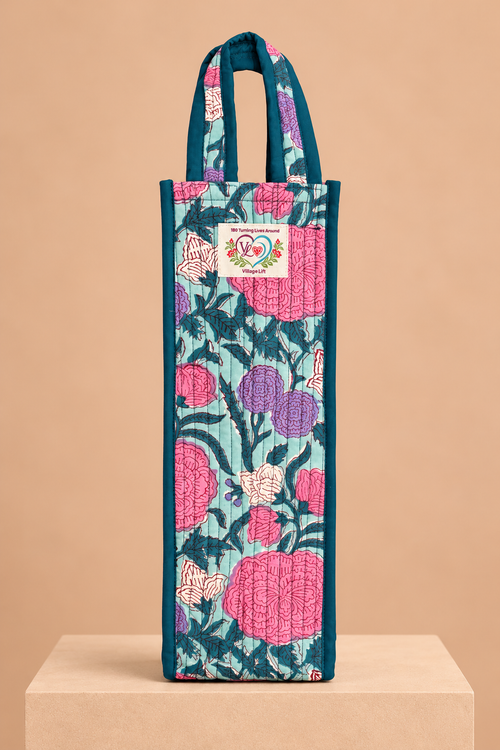 180 x VL Quilted Wine Tote