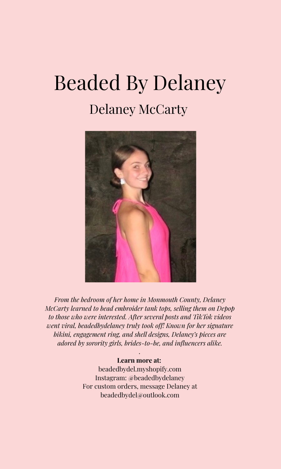 Beaded by Delaney Shell Tank