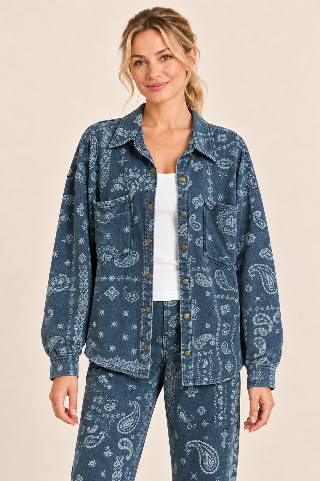 Vintage Havana Bandana Button Up