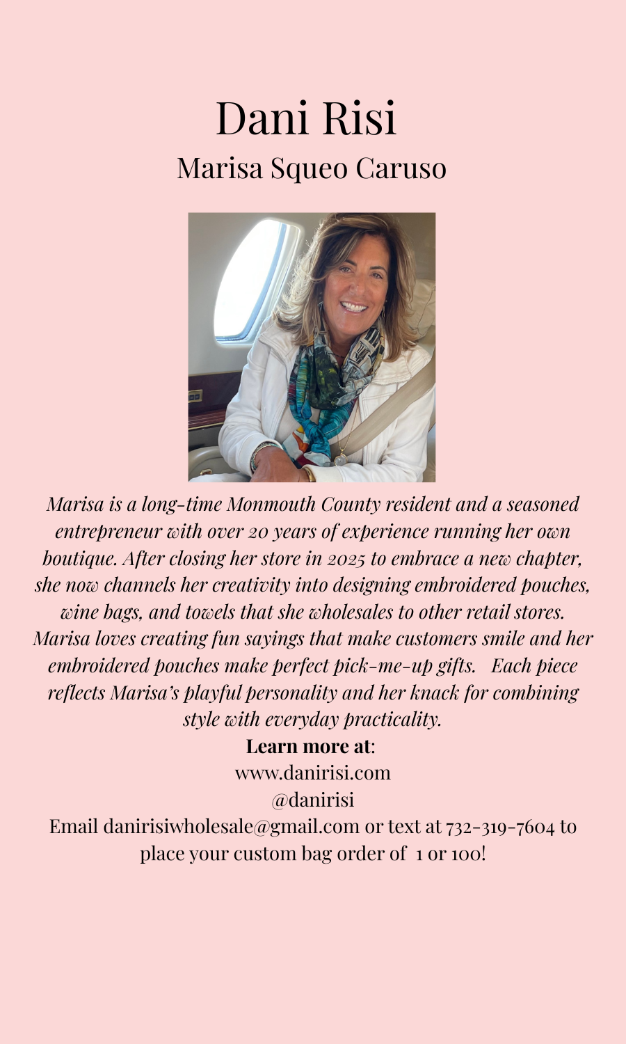 Dani Risi cosmetic bags