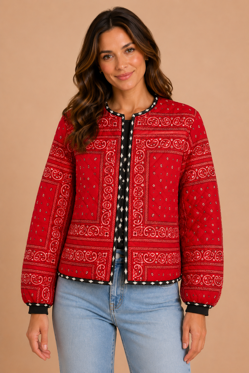 Quilted Bandana Jacket