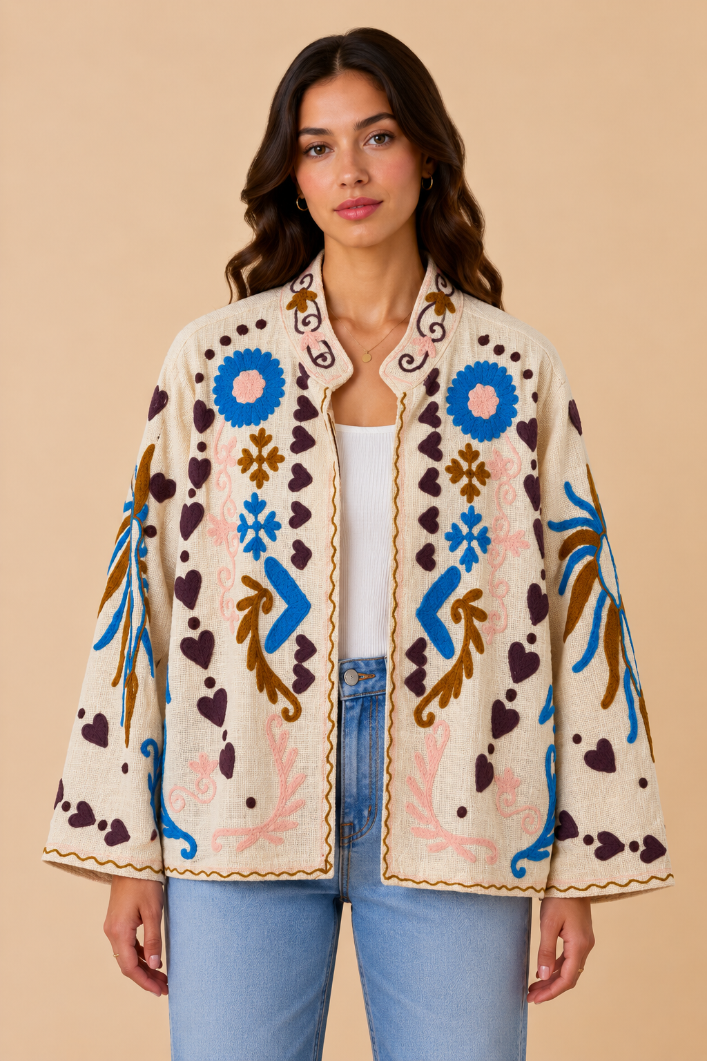 Emmy Embroidered Reversible Jacket