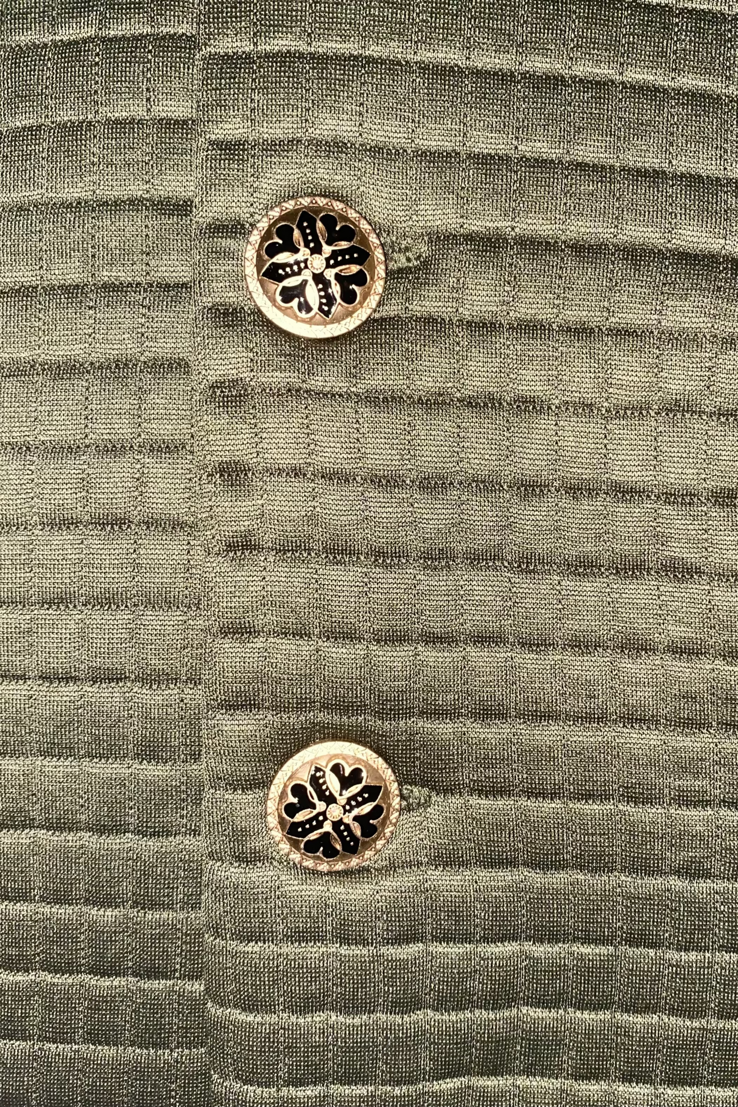 Quilted Teddy Jacket - Olive Green