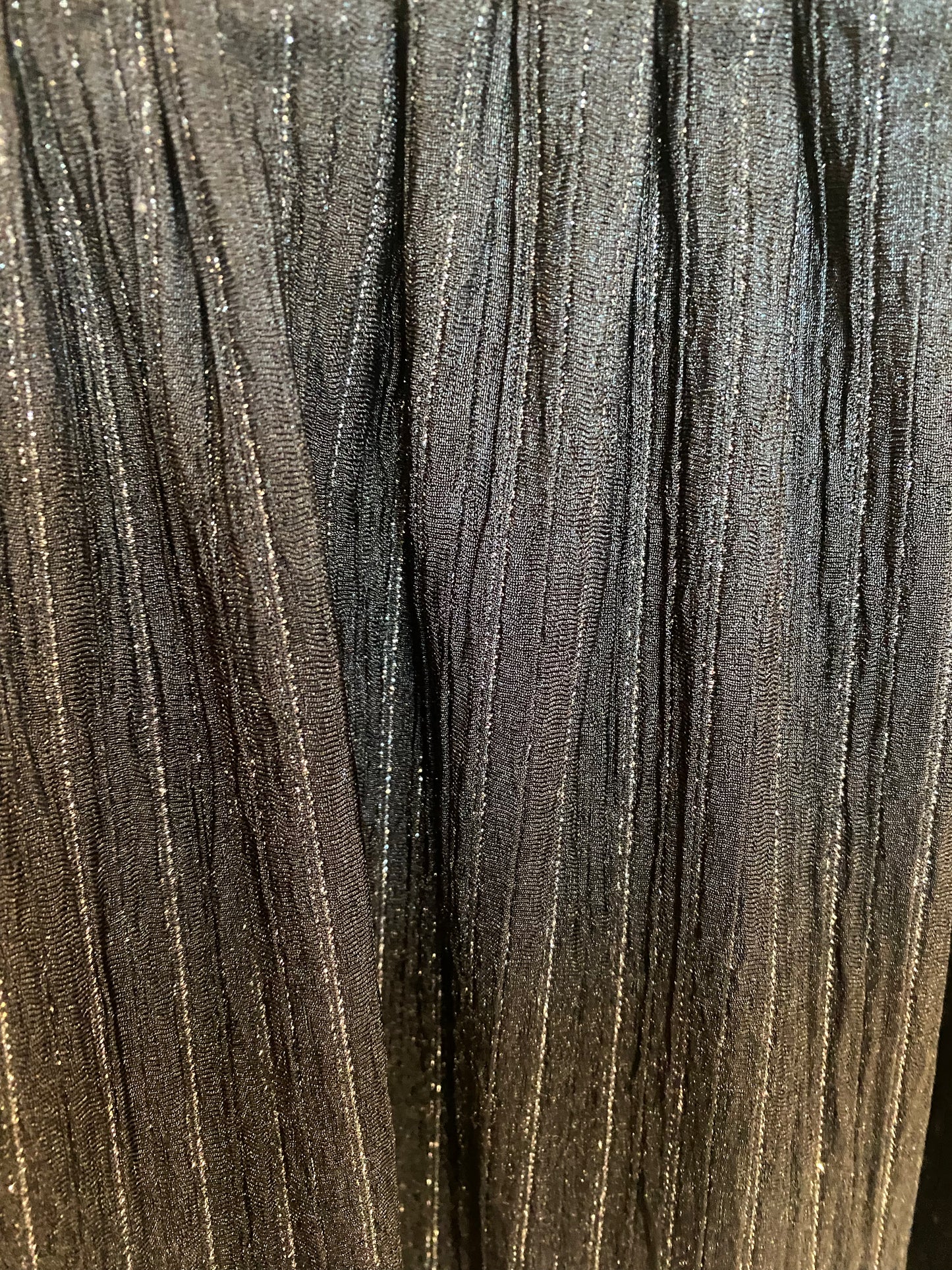 Black Lurex Mini Skirt