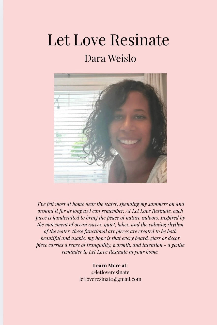 Let Love Resinate Heart Platter