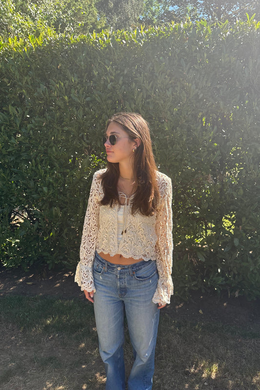 Crochet Cardigan - Ivory