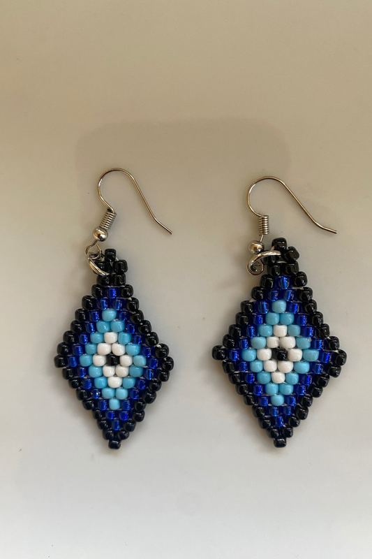Anasi Earring - Diamond Blues & White