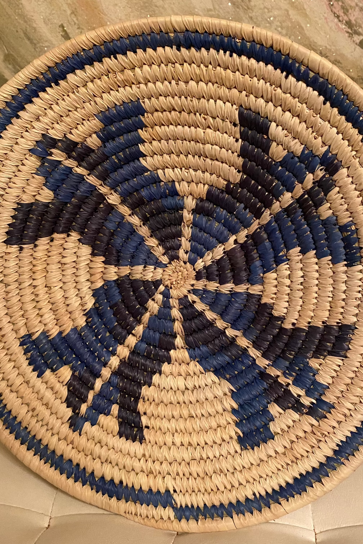Handwoven Woven Plat - Blue