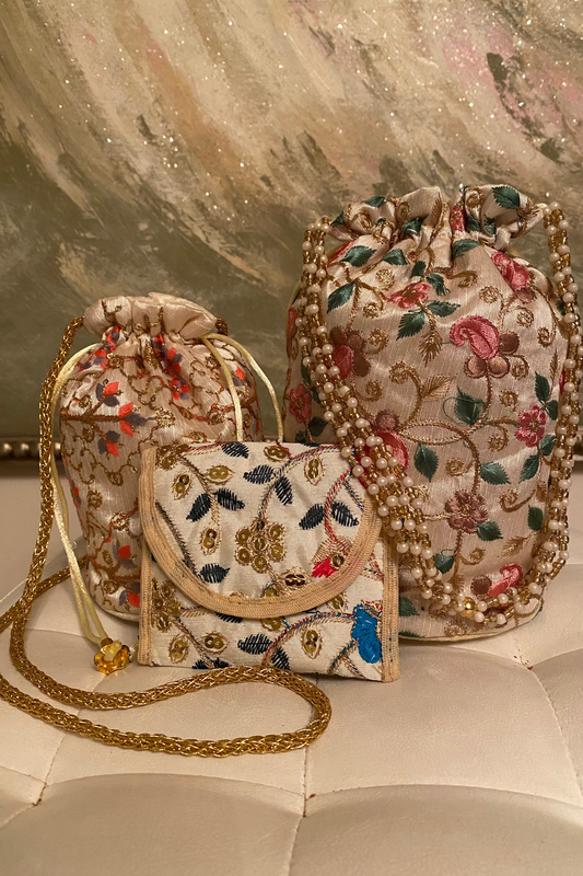 Bejeweled Potli Nested Bag Set