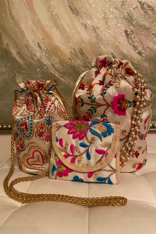 Bejeweled Potli Nested Bag Set