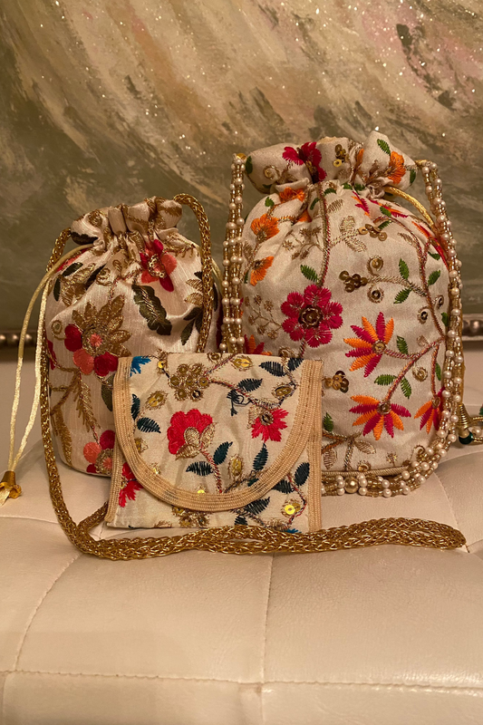 Bejeweled Potli Nested Bag Set