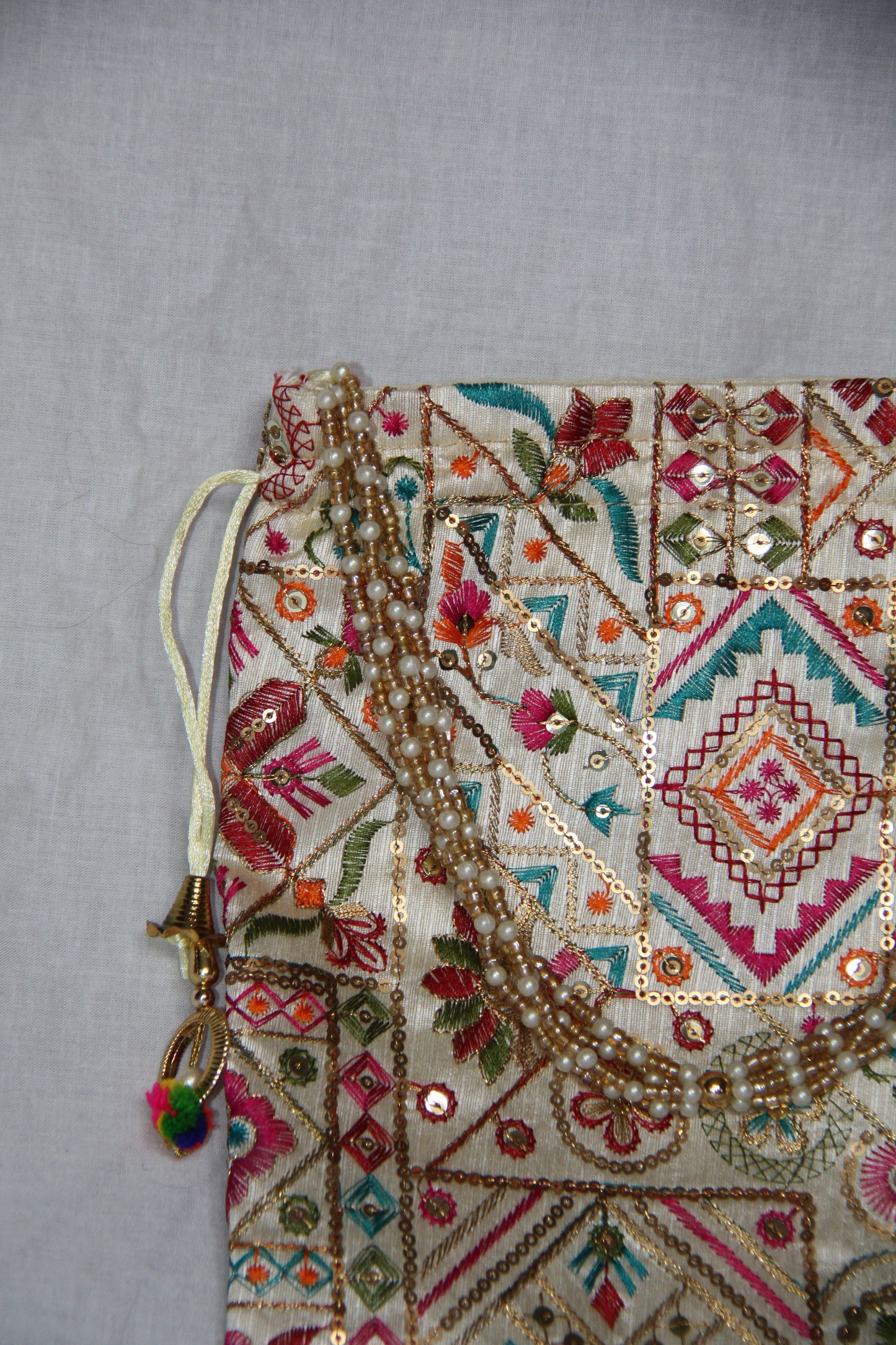 Bejeweled Potli Bag - Multicolor