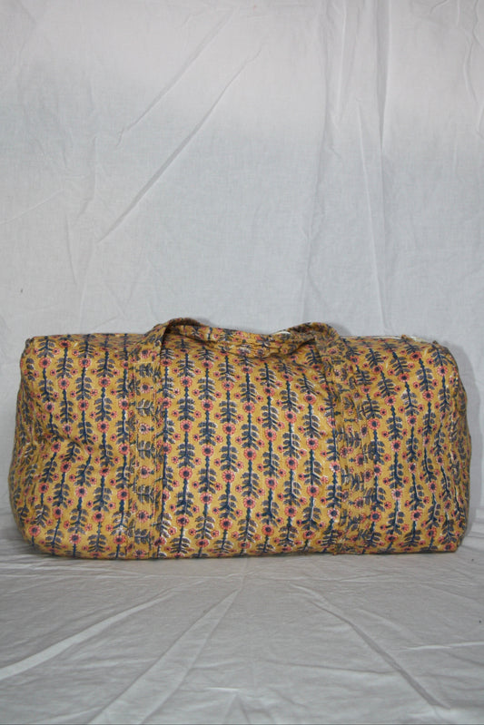 Block Print Duffle Bag - Harvest
