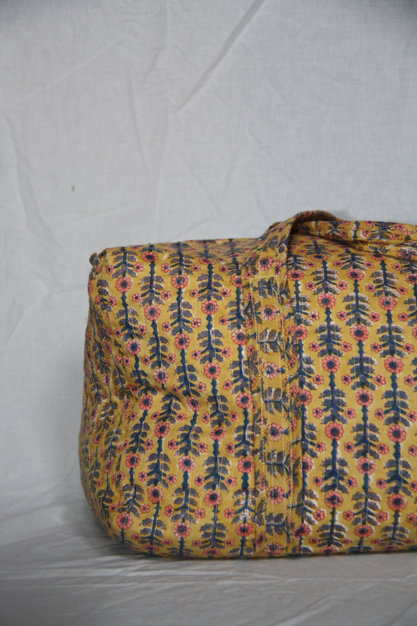 Block Print Duffle Bag - Harvest