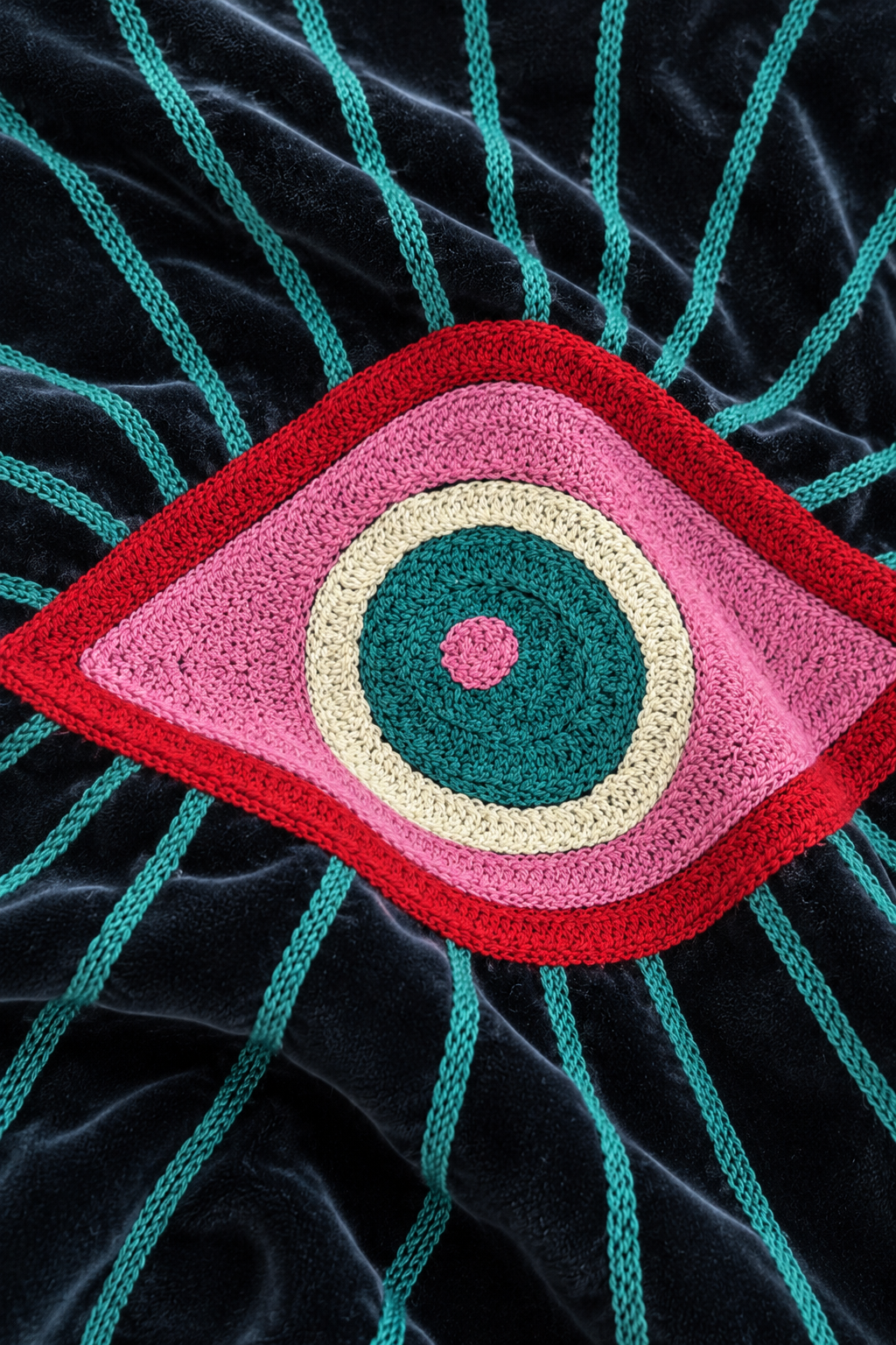 Emmy Embroidered Reversible Jacket - Velvet Evil Eye