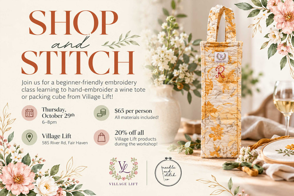 Shop & Stitch Embroidery Workshop