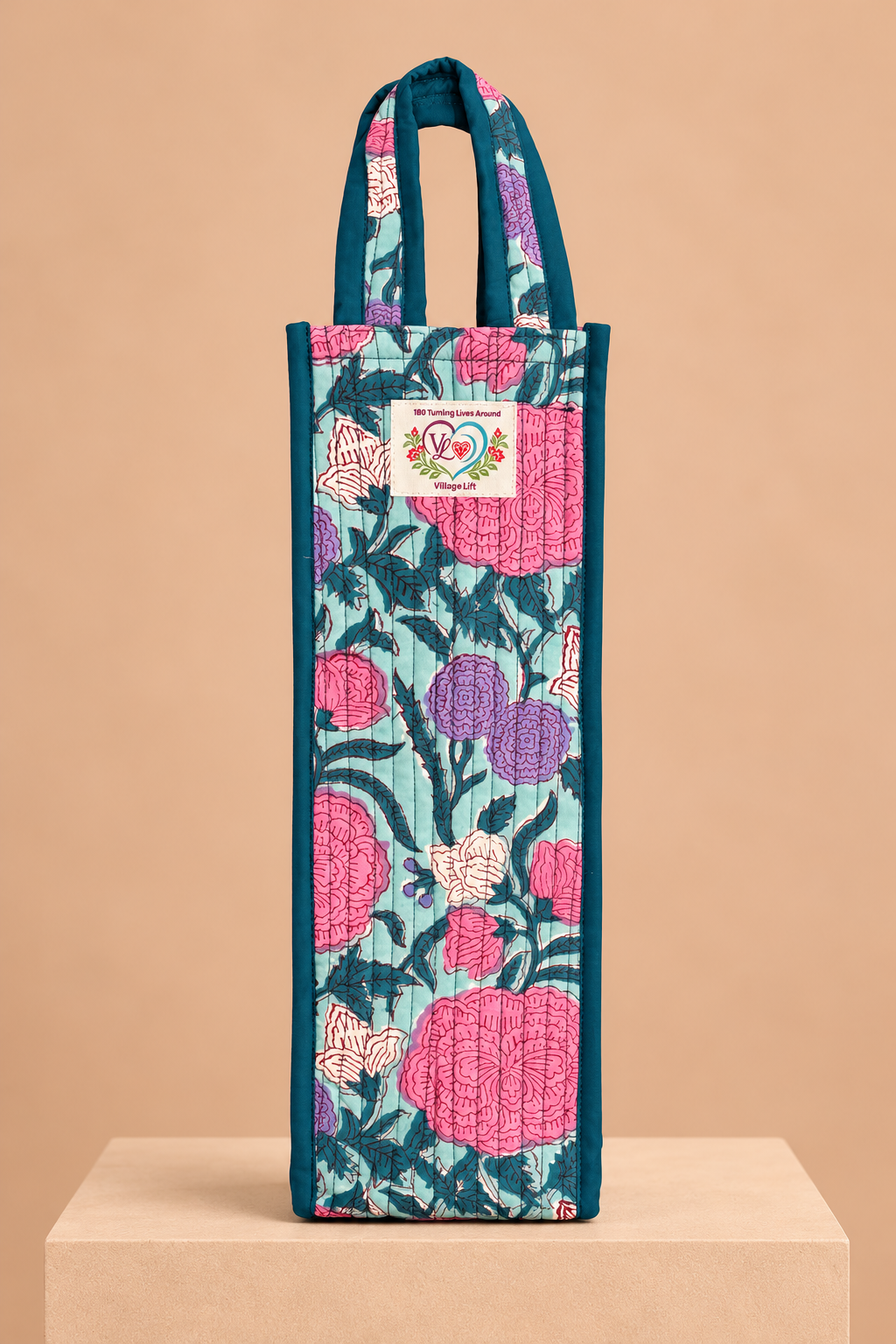 180 x VL Quilted Wine Tote
