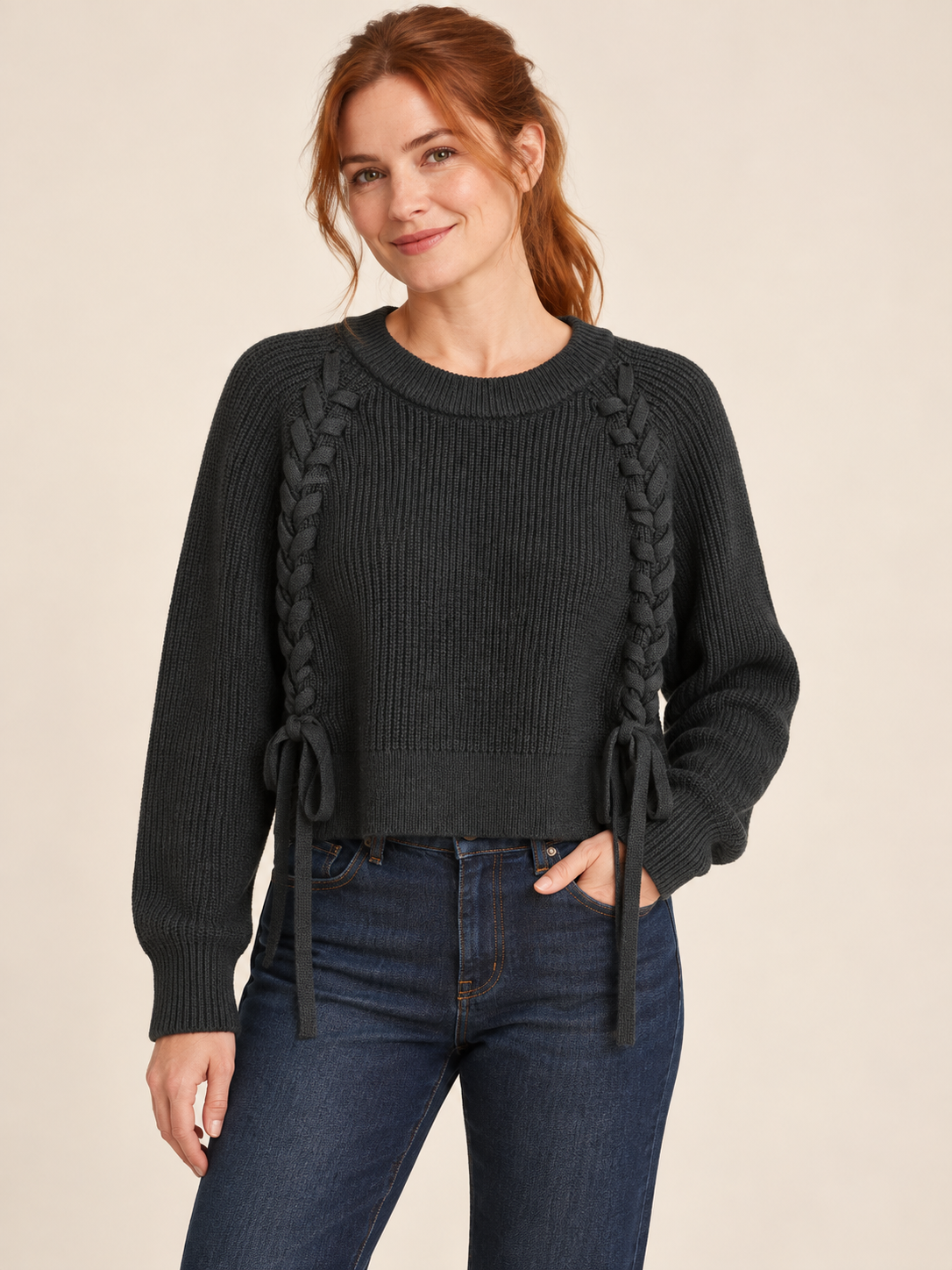 Vintage Havana Tie Sweater