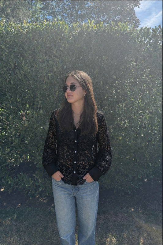 Classic Lace Shirt - Black