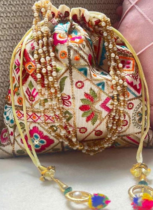 Bejeweled Potli Bag - Multicolor