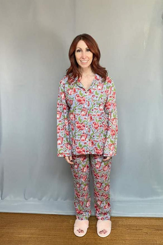 Block Print Pajama Set - Pastels