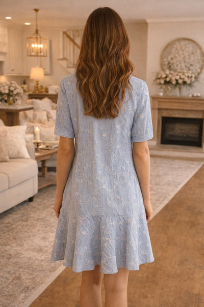 Twirl and Tier Shirt Dress