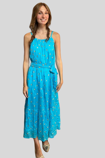 Gold Sequin Maxi Dress