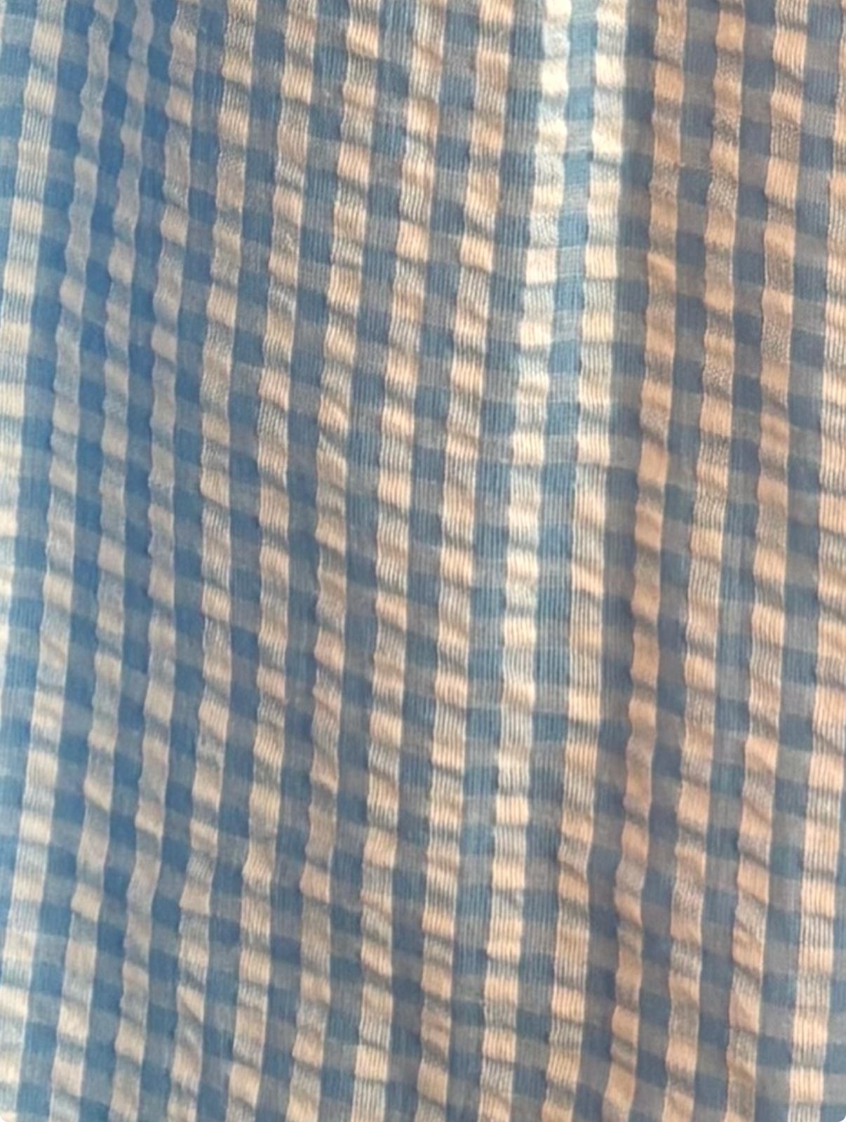 Chloe Shoulder Tie Dress - Blue Gingham