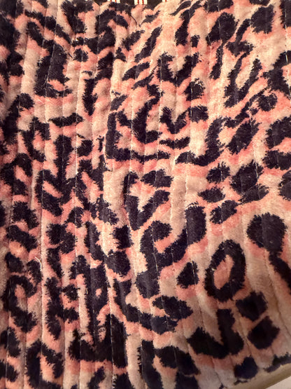 Velvet Nested Cosmetic Bags - Set of 3 - Leopard