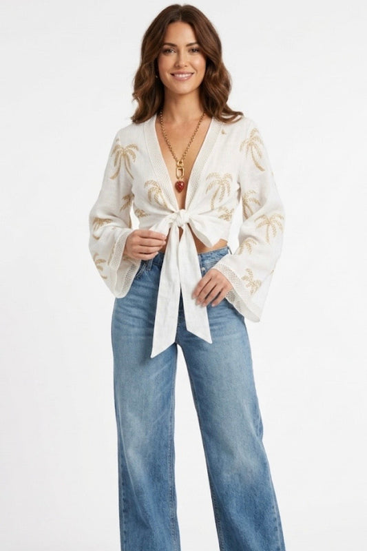 Palm Desert Crop Kimono