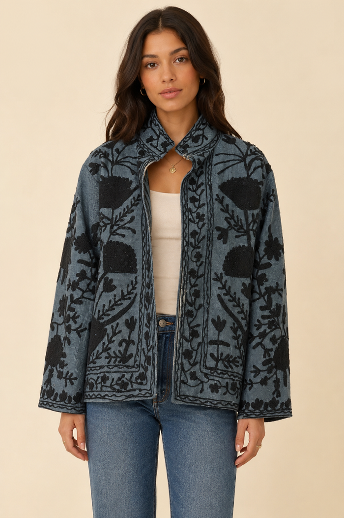 Emmy Embroidered Reversible Jacket