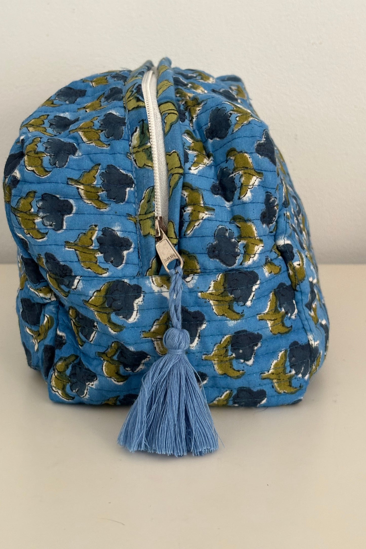 Cosmetic Bag - Blue Boti Print