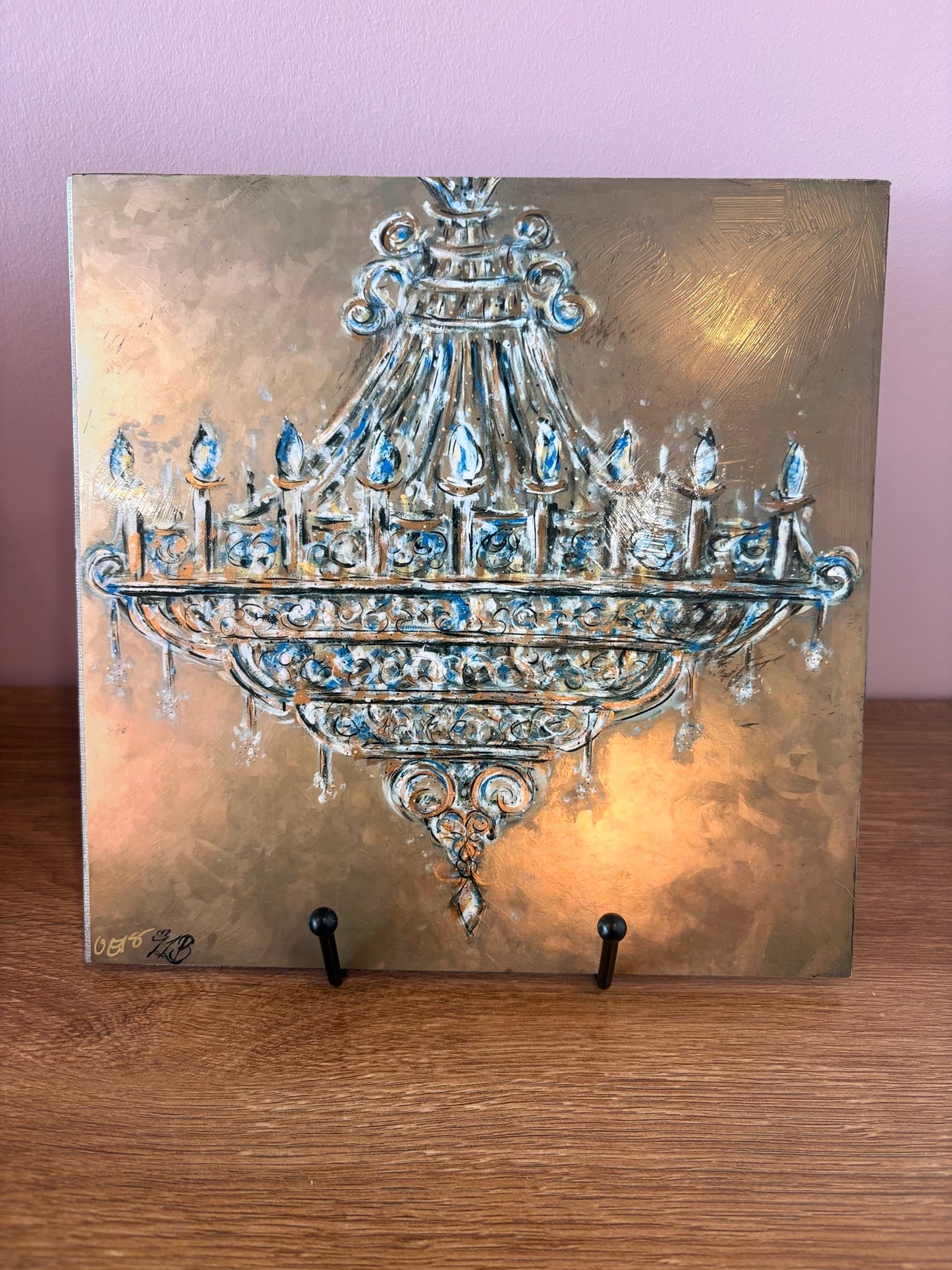 One of a Kind Handcraft Art Print - Chandelier Romance