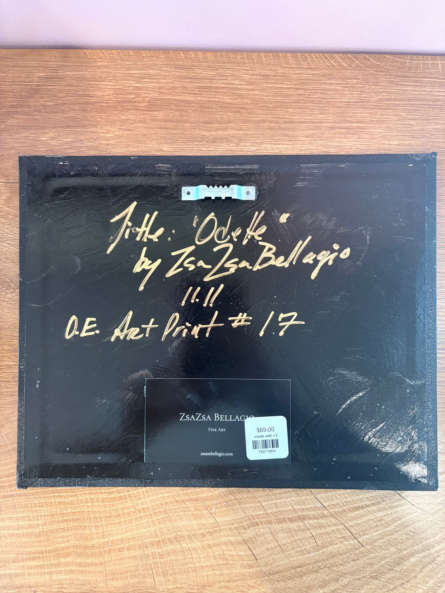 One of a Kind Handcraft Art Print - Odette