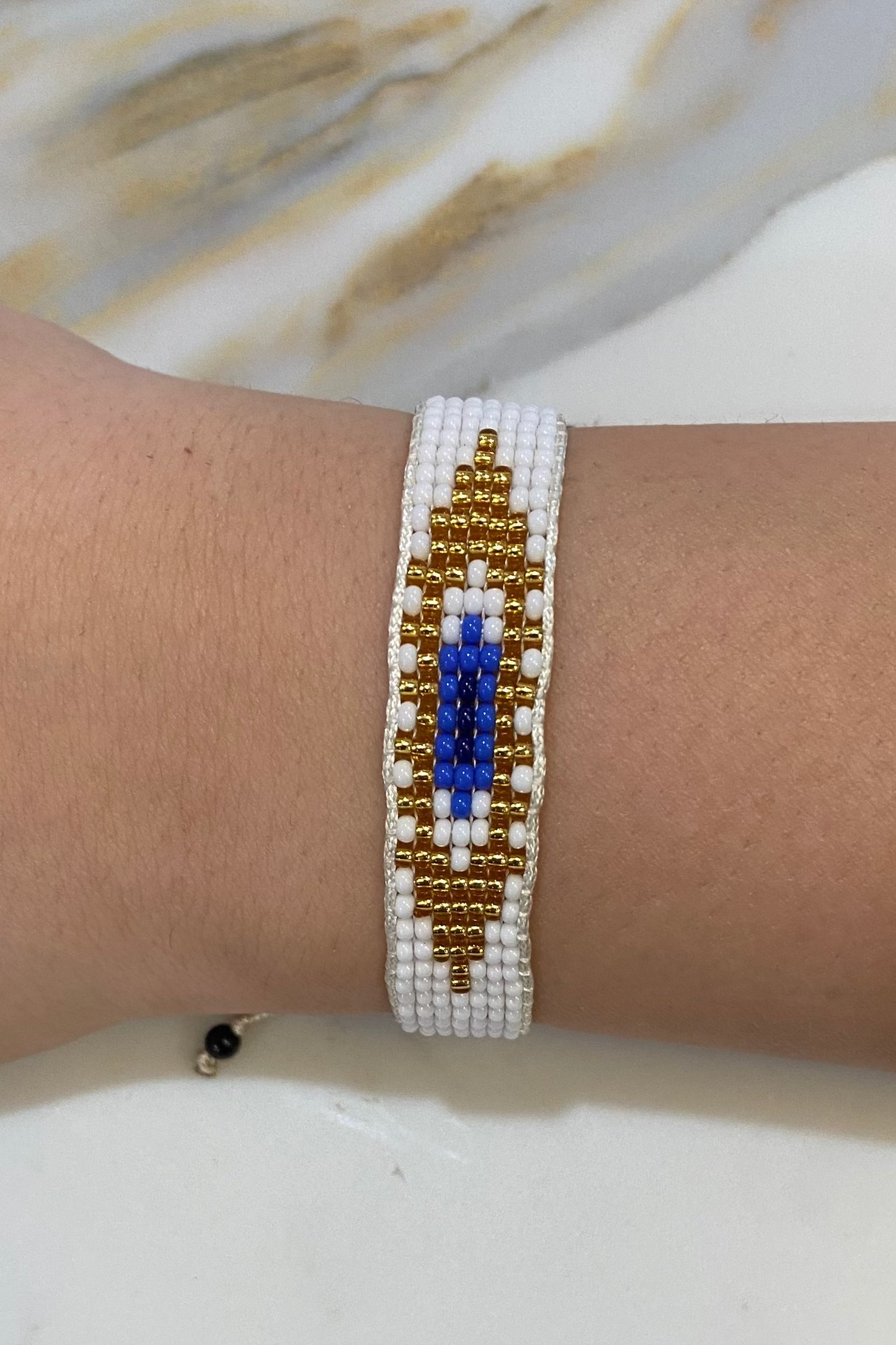 Anasi Bracelets - White & Blue