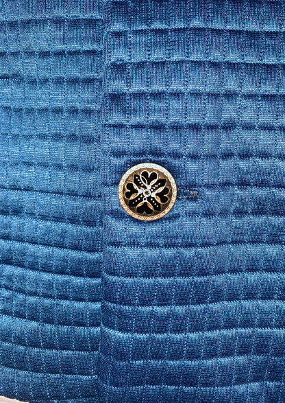 Quilted Teddy Jacket - Teal