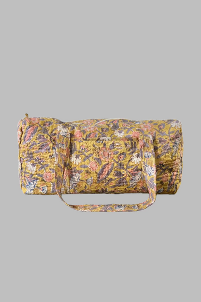 Block Print Duffle Bag - Harvest