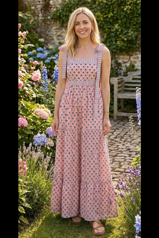 Daydream Sundress - Pink Boti Print