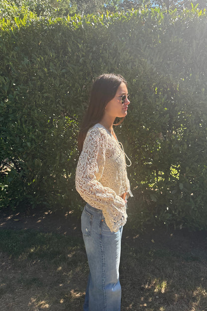 Crochet Cardigan - Ivory