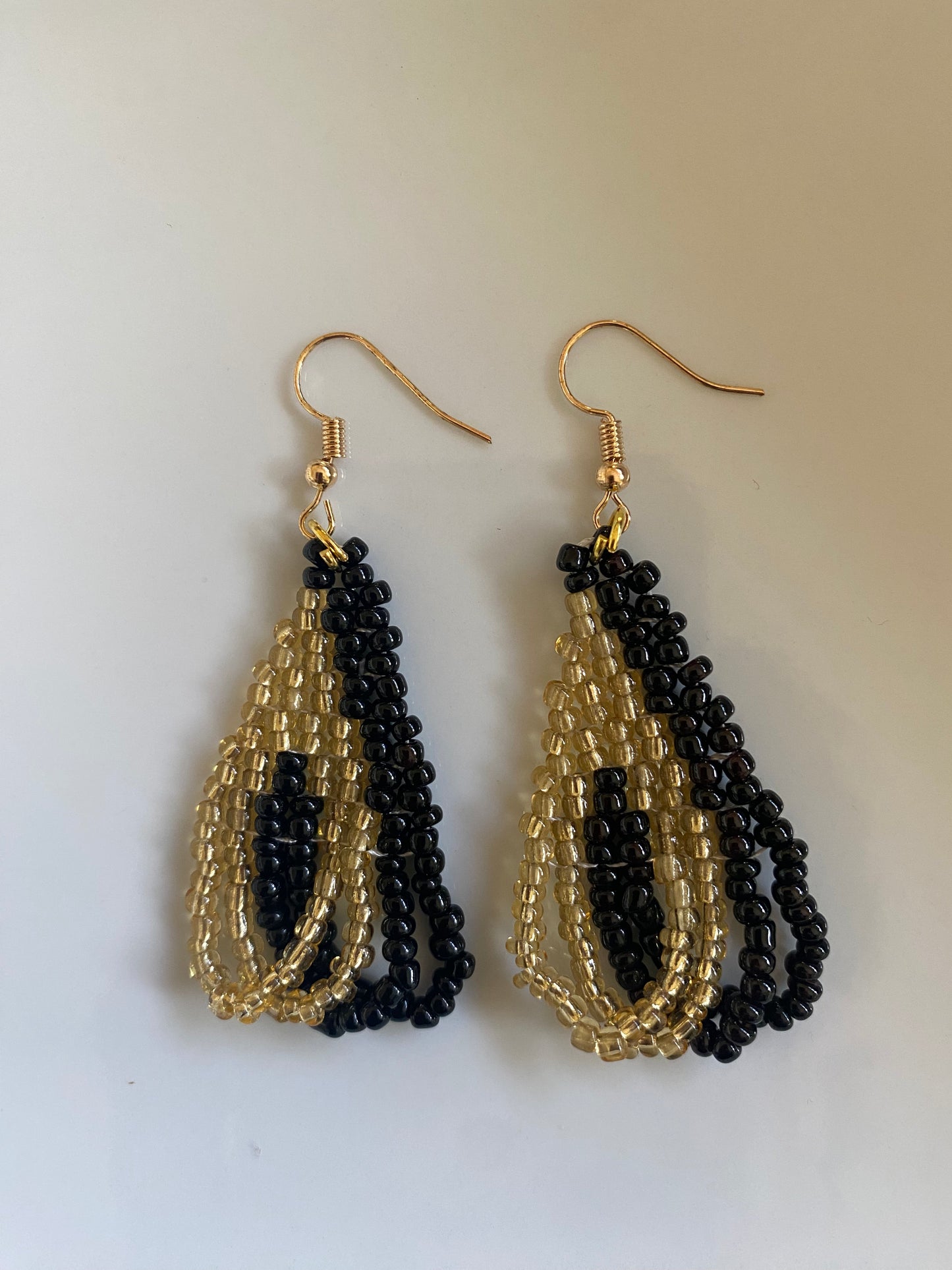 Anasi Earring - Folded Black & Gold