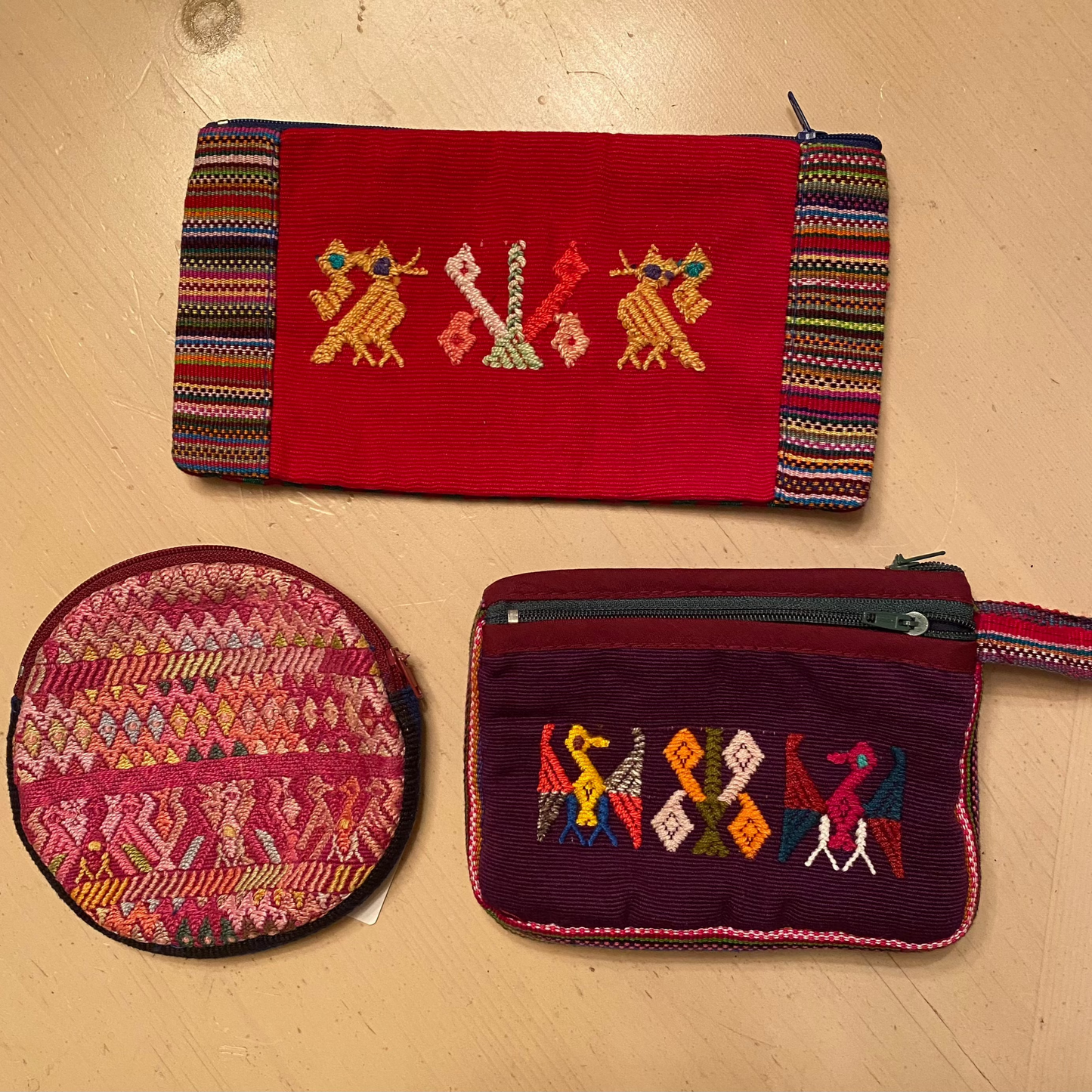 Hand woven Pouch Set from Guatemala