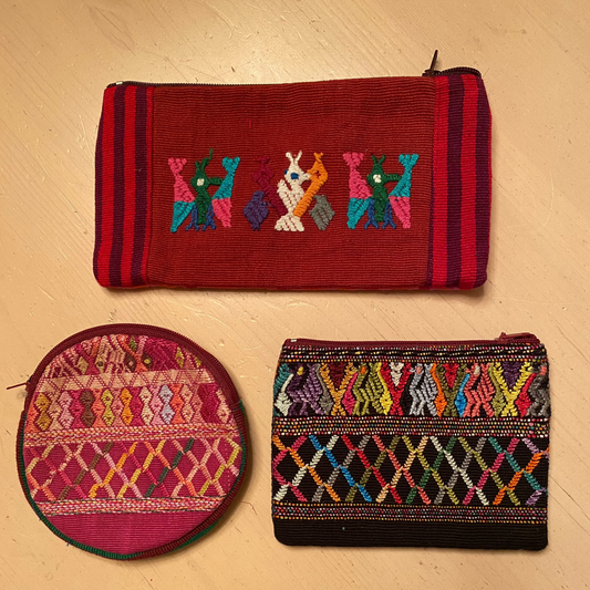 Hand woven Pouch Set from Guatemala