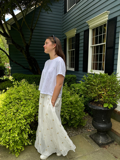 Gold Sequin Maxi Skirt