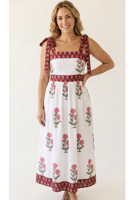 Erin Sundress - Red Floral Moghul