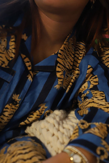 Tiger Print Pajama Set