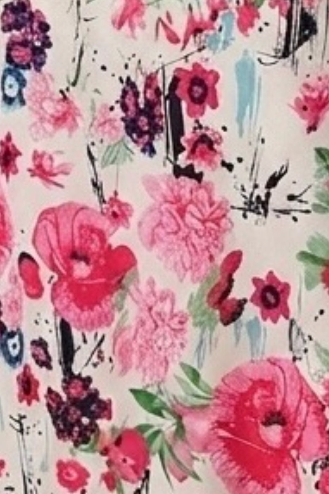 Nikki Slip Dress - Pink Art