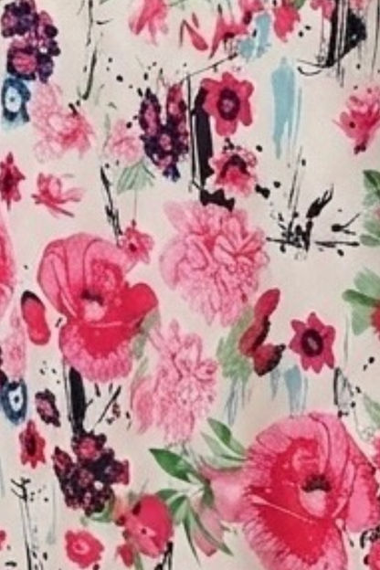 Nikki Slip Dress - Pink Art