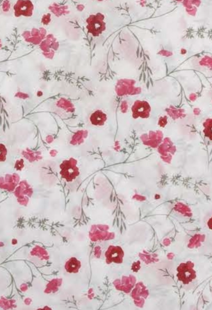 Chloe Mini Tiered Skirt - Red Floral