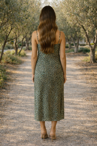Slip Dress - Leopard Print