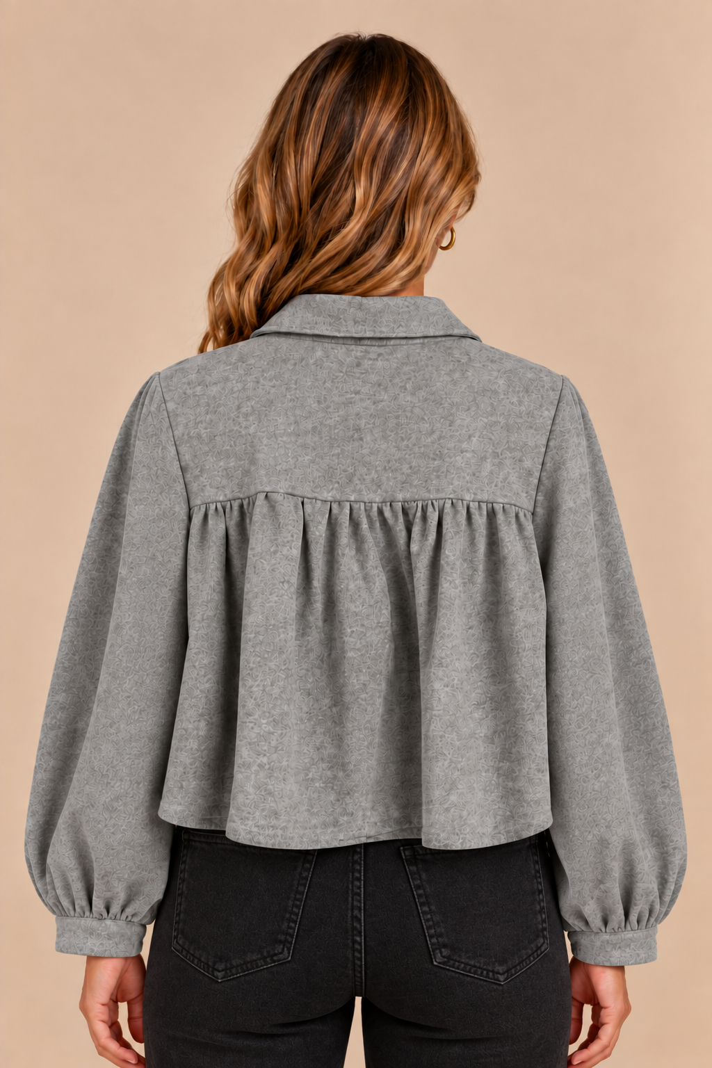 Ally - Cropped Button Down